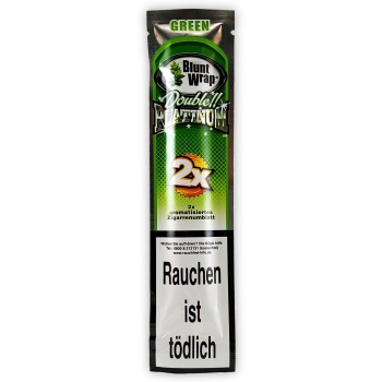 Blunt Wraps Double Platinum Green Apple-Martini 2er Pack 1